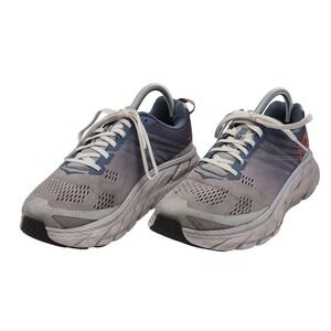 Hoka One One Clifton 6 Wide D Shoes Womens Size 8 Gray Running Cushion 1102877
